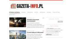 Desktop Screenshot of gazeta-info.pl